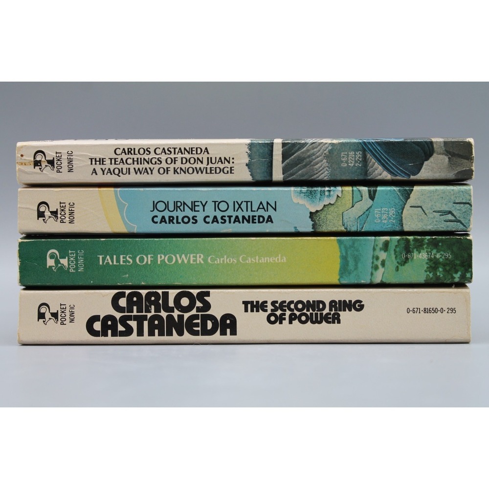 Carlos Castaneda Lot of 4 Vintage Pocket Books Don Juan Journey to Ixtlan Tales